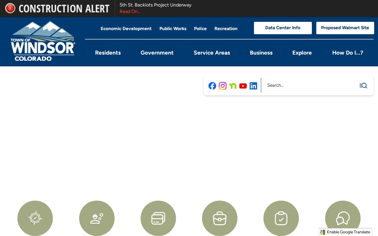 Windsor Town Hall official town page